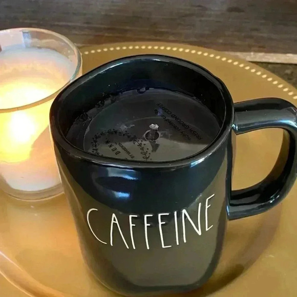 SCENTED Candle - FRESH GROUND COFFEE - IN Brand New Rae Dunn CAFFEINE Mug/Cup - Picture 1 of 9